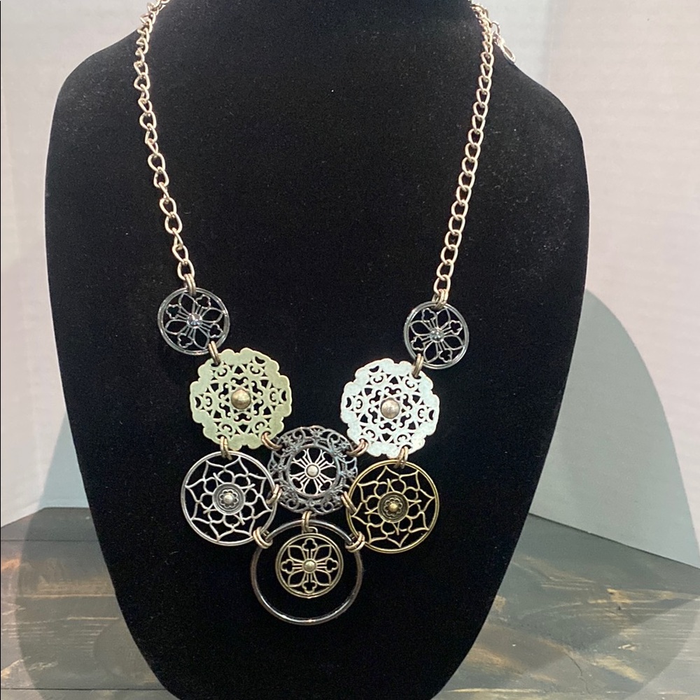 Premier Design Social Circle With Crystal Accents Necklace 24"